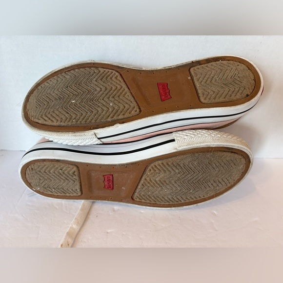 Levi’s Stan Buck Chuck Taylor style peach canvas sneakers size 6.5 - Picture 9 of 10